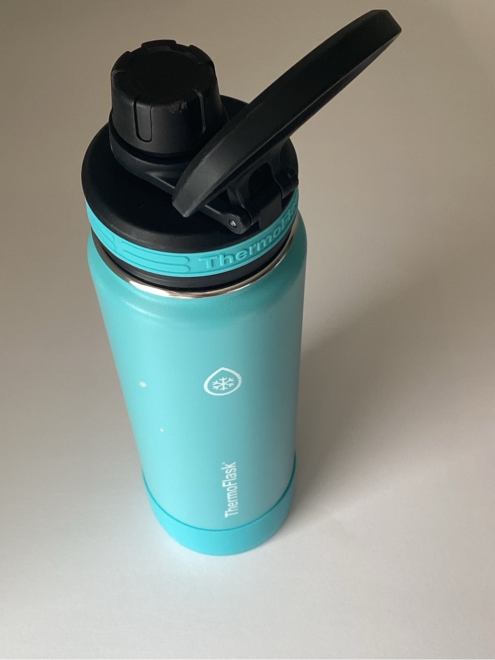ThermoFlask Turquoise Insulated Water Bottle with Flip Cap